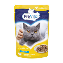 PreVital macskaeledel tasak 100 g - csirke szószban