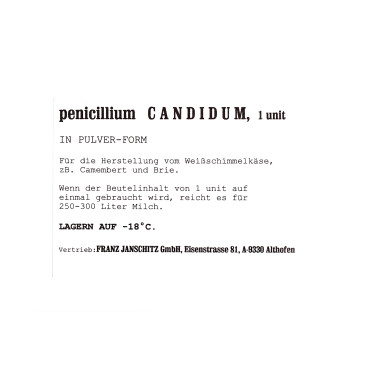 Kultúra fehérpenészes sajtok készítéséhez (Penicillium Candidum)