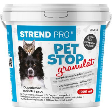 Strend Pro PET STOP riasztó, granulátum, 1000 ml, természetes kutya- és macskariasztó