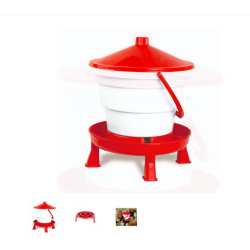 Baromfi itatóvödör, állvánnyal, 15 l - GAUN 12043