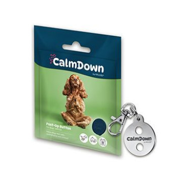CalmDown kutyacímke készlet fém medál+1 gomb KRUUSE - KUTYA