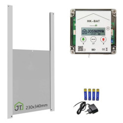 Automatikus nyitó és záró készlet tyúkólhoz JOSTechnik HK-Bat 23x34 D használt áru