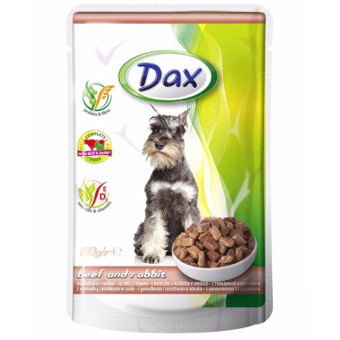 Dax marha- és nyúleledel kutyáknak 100 g-os tasakos eledel