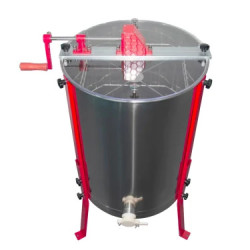 Kézi mézpergető 3 kerettel, rozsdamentes acél, használt áru