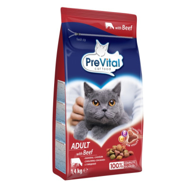 PreVital marhahúsos macskaeledel 1,4 kg