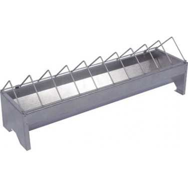 Horganyzott rácsos etető - csirkéknek - hossza 50 cm, szélessége 13 cm