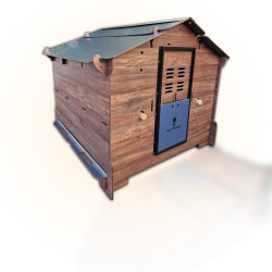 POLLY SIMPLY L tyúkól – tartós HPL tyúkól 6–8 tyúk számára, karbantartás nélkül + Polly AutoDefender opcióval