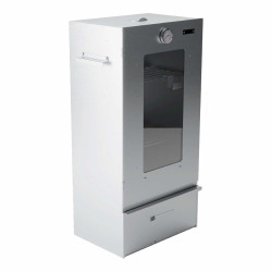 Füstölőkemence AGF SMOKEY ECO PROFI L – rozsdamentes acél, ablakkal és hőmérővel