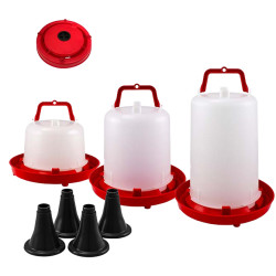 Itatótál fogantyúval és dugóval - 5/10/15 L, lábbal vagy láb nélkül