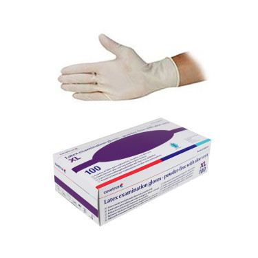 Nem szabványos CVET latex kesztyűk XL/100 db púdermentes, aloe vera