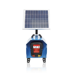 PUHU szett elektromos kerítéshez 2J Gél akkumulátor (12V/14Ah) + napelem 20W