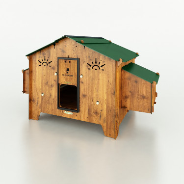 Csirketartó tyúkoknak POLLY CHALET 4XL - poszméhek nélkül, 195×120×110 cm