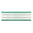 Szalag elektromos kerítéshez, szélesség 20 mm, 200 m, zöld-fehér