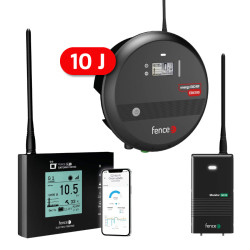 Elektromos kerítés szett okos farm - RF forrás 10 J - WiFi átjáró - MX10 Monitor INGYENES