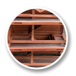FLORENCIE fából készült nyúlketrec, 915x450x1160 mm,