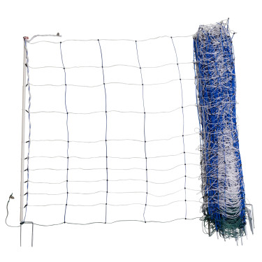 AKO TitanNet 145, kék-fehér, 50 m, 145 cm, dupla tüskével