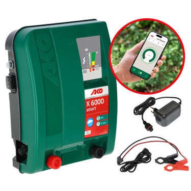 Hálózati adapter 230 V az AKO Duo Power X 6000 smart villanypásztor készülékhez 