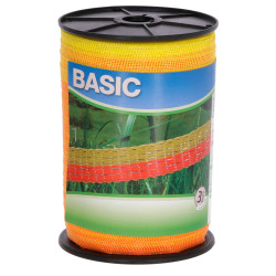 BASIC villanypásztor szalag 20 mm, 200 m, sárga/narancs