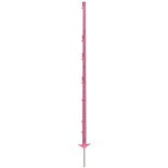 Műanyag oszlop elektromos kerítéshez, 156 cm, rózsaszín