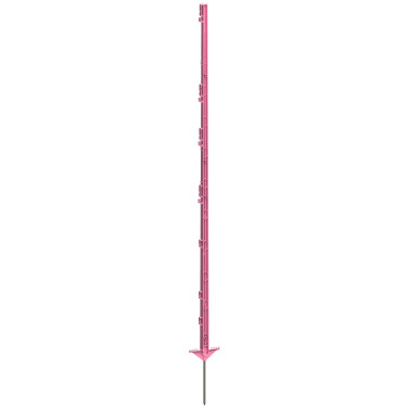 Műanyag oszlop elektromos kerítéshez, 156 cm, rózsaszín