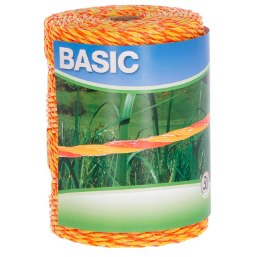 BASIC villanypásztor zsinór 250 m, 3 x 0,20 mm Niro, sárga/narancs