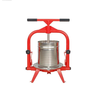 GYÜMÖLCSZPRÉS – kézi mustprés – 14 liter / rozsdamentes acél