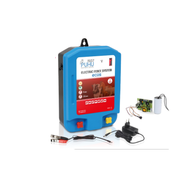 PUHU duo tápegység villanypásztorhoz 4J 12V-os adapterrel