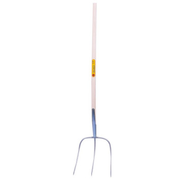 Abt Standard kovácsolt vasvilla, 3 ágú, 30 cm, 135 cm nyéllel