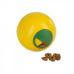 Interaktív macskajáték - labda 7,5 cm, sárga