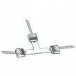 Litzclip® kötélcsatlakozó – T alak – 3 mm – 5 db
