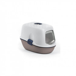 Fedett macskaalom tálca – Furba Top Chic macska WC, 39,4 × 58,4 × 42,7 cm