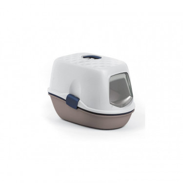 Fedett macskaalom tálca – Furba Top Chic macska WC, 39,4 × 58,4 × 42,7 cm
