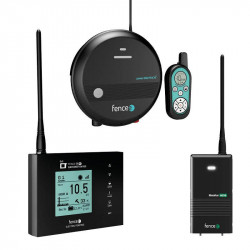 Smart farm elektromos kerítés készlet - RF forrás 7 J vezérlővel - központi WiFi átjáró - MX10 monitor