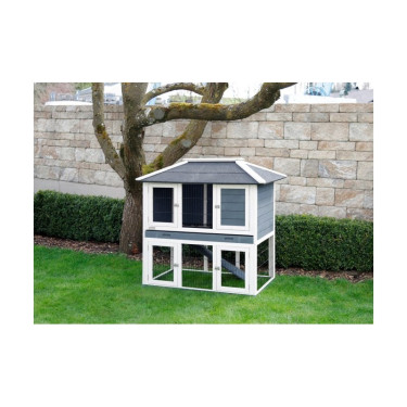 KERBL VILLA nyúlketrec kifutóval – nyulaknak és más rágcsálóknak, 118 x 68 x 118 cm