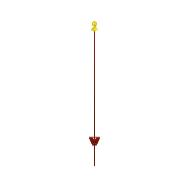 Fémrúd henger alakú, szigetelővel elektromos kerítéshez - 105 cm