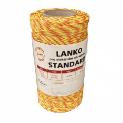 Lanko STANDARD kerítéshuzal el. kerítéshez, 3x0,20 mm Niro, sárga-narancs.