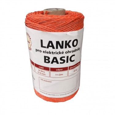 Lanko BASIC kerítéshuzal el. kerítéshez, 3x0,16 mm Niro