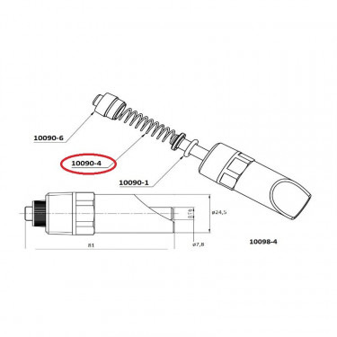 PPót rugó SE-0494, SE-0455 itatóhoz 