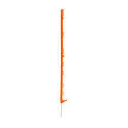 Műanyag oszlop elektromos kerítéshez, hossza 105 cm, 9 szem, narancssárga