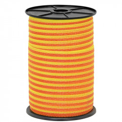 Szalag elektromos kerítéshez, átmérő 10 mm, 250 m, sárga-narancs