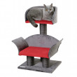 Kaparó és pihenő hely macskáknak LOUNGE Deluxe, 70x42x37 cm, piros