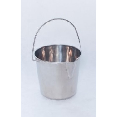 Rozsdamentes acél vödör nagy kiöntővel 14 literes