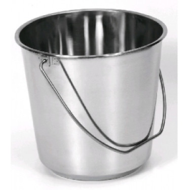 11 literes rozsdamentes acél vödör