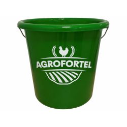 Univerzális vödör 10 l, műanyag fém fogantyúval, zöld