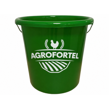Univerzális vödör 10 l, műanyag fém fogantyúval, zöld