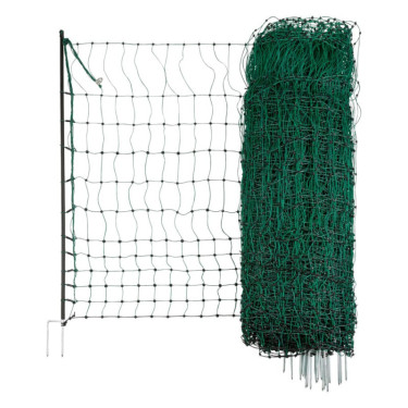 Nem vezető baromfiháló 106 cm, 50 m, 2 tüskés, zöld