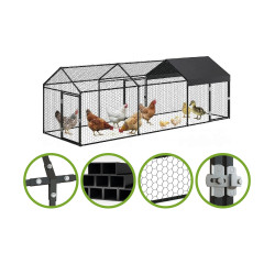 Fémkerítés - kültéri ketrec 3x1x1 m